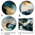 thumbnail image 3 of DESIGN ART Designart "Blue And White Artistic Movement" Modern Geometric Wall Art Prints 32 in. wide x 16 in. high, 3 of 5