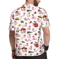 thumbnail image 2 of Wukai Cute Animal Print Men's Short-Sleeved Mesh T-Shirt,Quick-Dry Short Sleeve Workout T-Shirt-XX-Large, 2 of 8