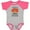 Baseball Heather and Hot Pink, variant on Inktastic This Little Turkey is Going to Be a Big Sister Girls Baby Bodysuit