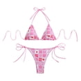 thumbnail image 2 of Traje de baño para mujer, moda, cómodo, estampado, bikini, traje de baño de color liso para mujer, conjuntos de bikinis, trajes de baño para mujer, 2 of 6