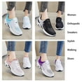thumbnail image 2 of Women Orthopedic Sneakers Stylish Walking Shoes, 2023 New Air Running Shoes, Non Slip Walking Sneakers, Mesh Air Cushion Sneakers for Gym Workout Sports Purple 40, 2 of 6