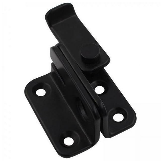 Luzkey 2xFlip Latch Gate Latch Hardware Door Lock for Barn Garage Window Black S Right Open 2 Pcs