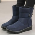 thumbnail image 4 of Blue Ladies High Top Boots With Plush Interior For A Comfortable And Warm Winter Experience, 4 of 4