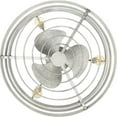 thumbnail image 3 of Progress Lighting Gulliver 3-Light Ceiling Fan, Galvanized, Antique White Wood Shade, 3 of 7