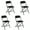 Black | 4 Pack, variant on Tcbosik Plastic Folding Chairs Set of 6, Heavy Duty Portable Chair with Metal Frame for Indoor and Outdoor, Restaurant, Meeting Room, Patio, Garden, Black