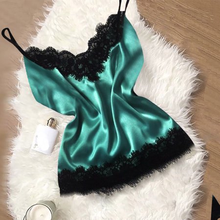 

Ykohkofe New Sexy Lace Satin Sleepwear Lingerie Temptation Babydoll Underwear Nightdress