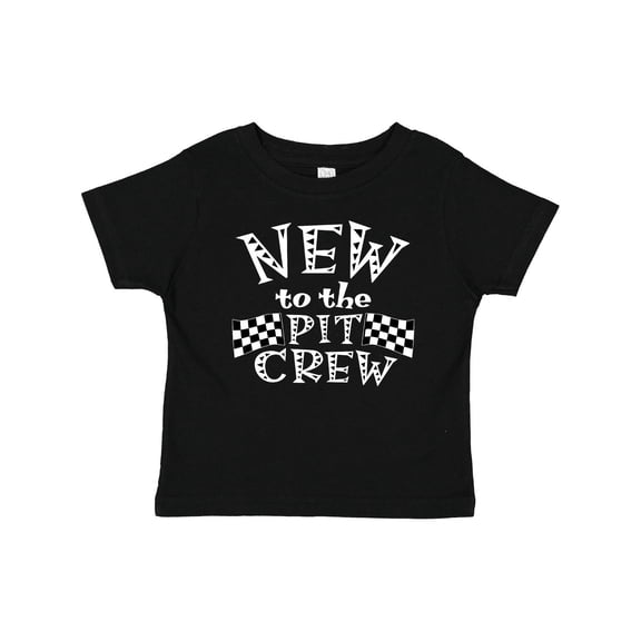 Inktastic New to the Pit Crew Racing Flags Boys or Girls Baby T-Shirt