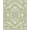 Green, Pattern 17, variant on ODIKA Traditional Center Motif Distressed Border Vintage Boho Faded Playful Expressive Stain Resistant Low Profile for Dorm Room, Small Living Apartment