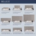 thumbnail image 5 of BELLEZE Upholstered Wall Panels, Twin, Single, or Queen Size Wall Mounted Headboards - Pack of 4 Panels, Light Brown (Each Individual Panel 38" x 11.5") 38" x 11.5" Light Brown, 5 of 6