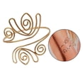 thumbnail image 4 of Brazalete sencillo para la parte superior del brazo, ideal para fiestas, bodas y festivales. Oro, 4 of 7