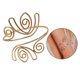 thumbnail image 4 of Brazalete con anillo y pulsera para la parte superior del brazo para mujeres y niñas, ideal para bodas y festivales de verano. Oro, 4 of 7