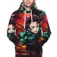 thumbnail image 6 of Demon Slayer Trendy Cartoon Men'S Fleece Hooded Hoodie, hoodies for women men with pockets,Fall Fashion 2025 Pullover Sweaters Winter Clothes, 6 of 9