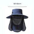 thumbnail image 6 of Skymirror Unisex Sunhat with Detachable Front Cover Face Neck Anti UV Sunscreen Long Brim Outdoor Fishing Cycling Gardening Camping Cap, 6 of 8