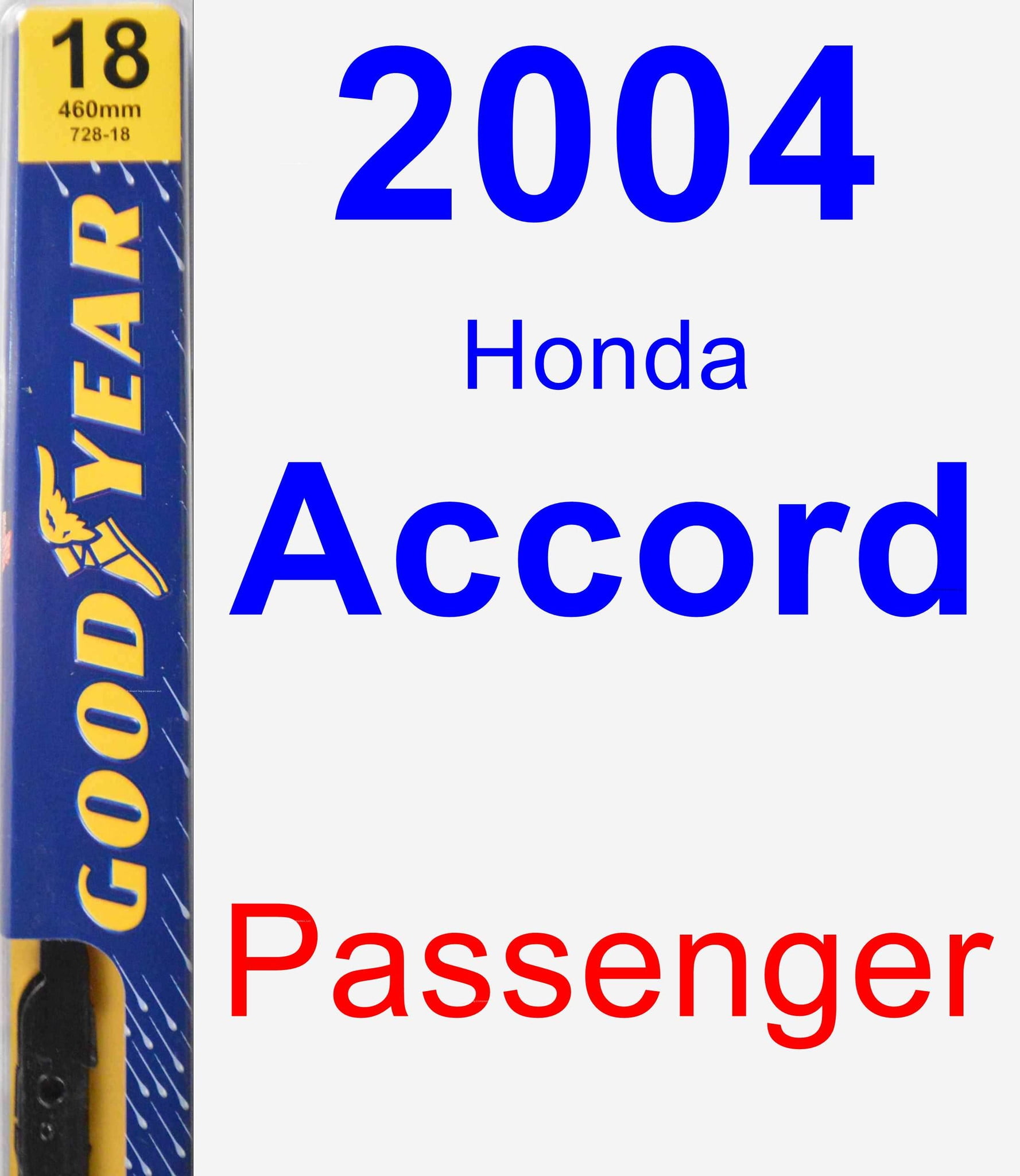 2004 honda civic wiper blade clearance size