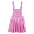 thumbnail image 3 of TiaoBug Costume de Danse Jazz Disco pour Filles Enfants Robe Salopette Métallique Réglable Robe Évasée pour Carnaval Rose 12, 3 of 6