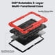 thumbnail image 3 of Funda para Samsung Galaxy Tab S10 Plus 12.4 pulgadas 2024/S9 FE Plus/S9 Plus 2023, funda protectora resistente a prueba de golpes con protector de pantalla, soporte giratorio de 360°, correa de mano, 3 of 9