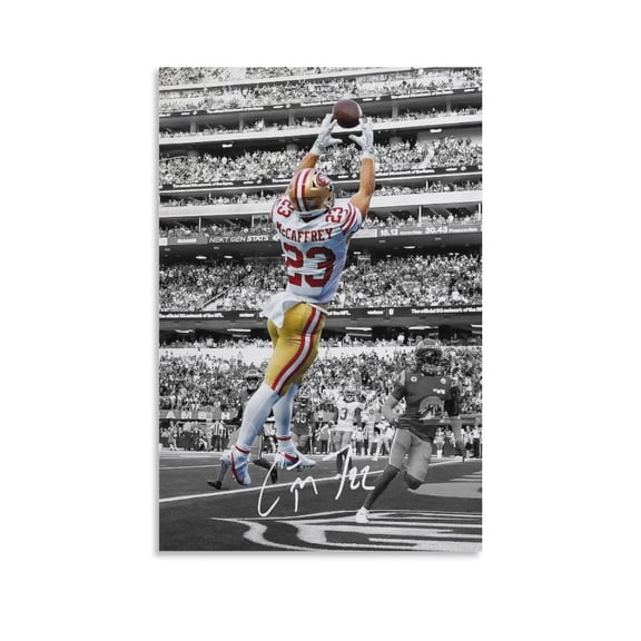 Christian McCaffrey Canvas Poster Art Poster Canvas Painting Decor Wall Print Photo Gifts Home Modern Decorative Posters 24x36inch(60x90cm)