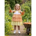 thumbnail image 6 of Spewahor Toddler Baby Girls Easter Summer Dress 6 12 18 24 Months 2T 3T 4T Carrot Decor Plaid Sleeveless Ruffles Cami Dress Kids Fashion Princess Dress, 6 of 9