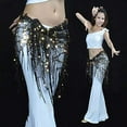 thumbnail image 4 of Sonducket Bufanda de cadera para danza del vientre, accesorios de decoración, cinturones, falda, danza del vientre, cintura, traje de baile, Cinturones Oro negro, 4 of 6