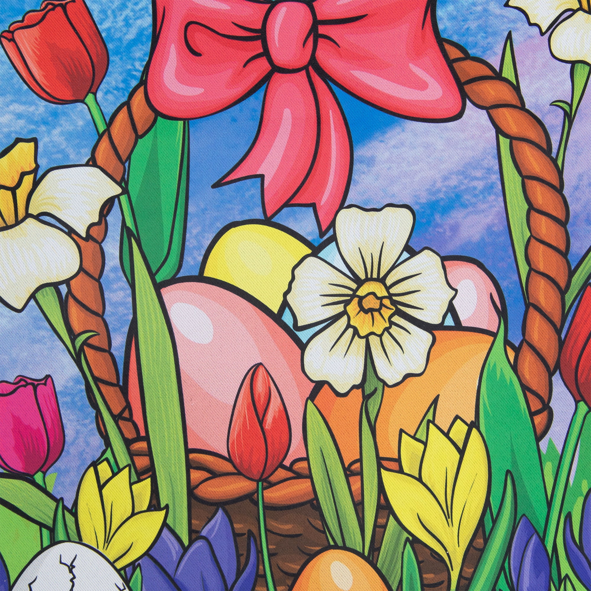 Welcome Easter Basket Outdoor House Flag 28" x 40"