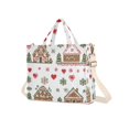 thumbnail image 7 of FORMRS Womens Corduroy Tote Bag Crossbody Shoulder Handbag with Pocket, Brown Nordic Christmas, 7 of 7