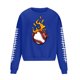 thumbnail image 3 of Sudadera sin capucha para hombre, cuello redondo, deportiva, con estampado de béisbol, sudadera con capucha, manga larga, blusa de poliéster para hombre, 3 of 4