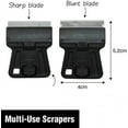 thumbnail image 3 of Mini Plastic Razor Blade Scraper High Visibility Window Scraper Paint Scraper with 5 Spare Metal Razor Scraper Blades Scraping Sticker Decal Residue Label,Black, 3 of 5
