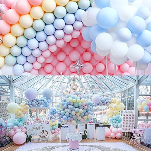 Globos Pastel Fiesta 100 Pzas 10" Macaron Globos de Látex para Cumpleaños Boda Compromiso VUMSUM VUMSUM