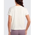 thumbnail image 2 of CRZ YOGA Pima Cotton Relaxed T-Shirts for Women Workout Athletic Gym Casual Short Sleeve Shirts, 2 of 4