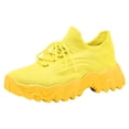 thumbnail image 6 of Rokment Womens Chunky Slip on Socks Walking Tennis Shoes Comfortable Lightweight Memory Foam Platform Casual Jogging Fashion Sneakers E Size 11, 6 of 7