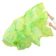 thumbnail image 6 of Belly Dance Fan 1 Pair Handmade Dyed Silk Dance Fans Real Silk/Imitation Silk Dance Fan Veil Tie-dye Silk Fan, 6 of 6