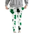 thumbnail image 5 of Avrnliq Girls St. Patrick's Day Clover Print Leggings, Green Stretch Pants, Machine Washable Casual Playwear for Girls Age 4-12,Size 3 T, 5 of 7