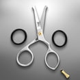 thumbnail image 3 of BRV MEN Rounded-Tip Small Trim Scissors for Men 4.2" - High Carbon Stainless Steel - Nose Hair Scissors for Men - Professional Grooming Scissors for Beard, Mustache & Ear Hair - RIGHT HANDED - SILVER, 3 of 8