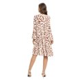 thumbnail image 4 of Baywell Women's Spring Summer Long Sleeve Leopard Print Midi Dress Flowy A-Line High Waist Dresses Khaki S-2XL, 4 of 8