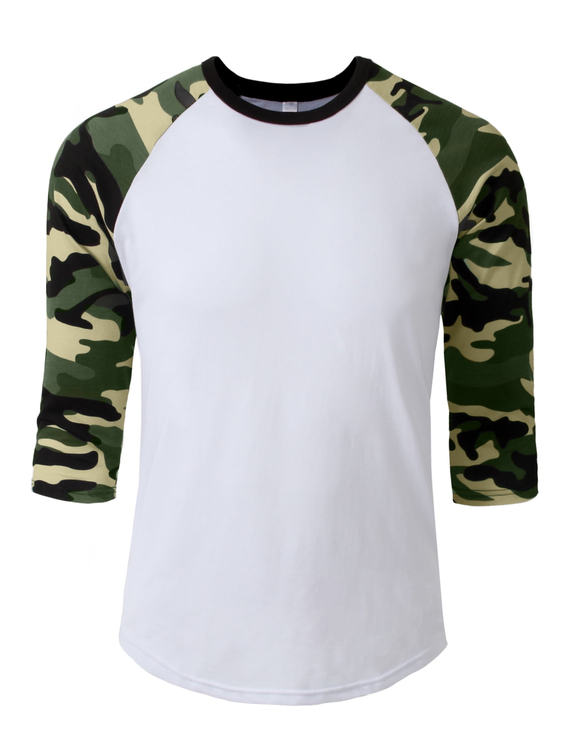 Men's New Premium 3/4 Sleeve Baseball Raglan Jersey Vintage T-Shirt NEMT06 