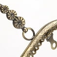 thumbnail image 1 of Simple Style Iron M-Shaped Embossed Hand-Pull Bag Clasp Lock, Purse Frame, with Flower-Shape for DIY crafts Purse Making, 1 of 7