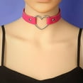 thumbnail image 2 of K-KED Gothic Collar Neckchain Choker Love Pu Necklace Collar Sexy Neck Jewelry-light blue, 2 of 9
