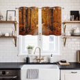 thumbnail image 2 of Orange Forest Kitchen Curtains Small Short 39 Inch Length, Fall Tree Botanical Maple Leaf Grommet Top Bedroom Living Room Curtains, Light Filtering Cafe Curtain Drapes 2 Panels Set 55''x39'', 2 of 9