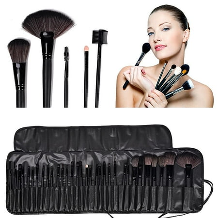 Vetroo Professional 32pcs Makeup Make Up Cosmetic Brushes Set Kit Tools Pro Foundation Eyeshadow Eyeliner Superior Soft with PU Leather Case