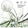 thumbnail image 4 of Shower Curtain Plants for Bathroom ,Waterproof Quick-Drying Green Leaves Shower Curtain Set with 12 Hooks,72x84 Inch, 4 of 6