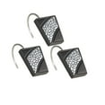 thumbnail image 2 of Popular Bath Crochets de Douche Rectangulaires en Résine Sinatra, Pack de 12, Orbe, 2 of 2
