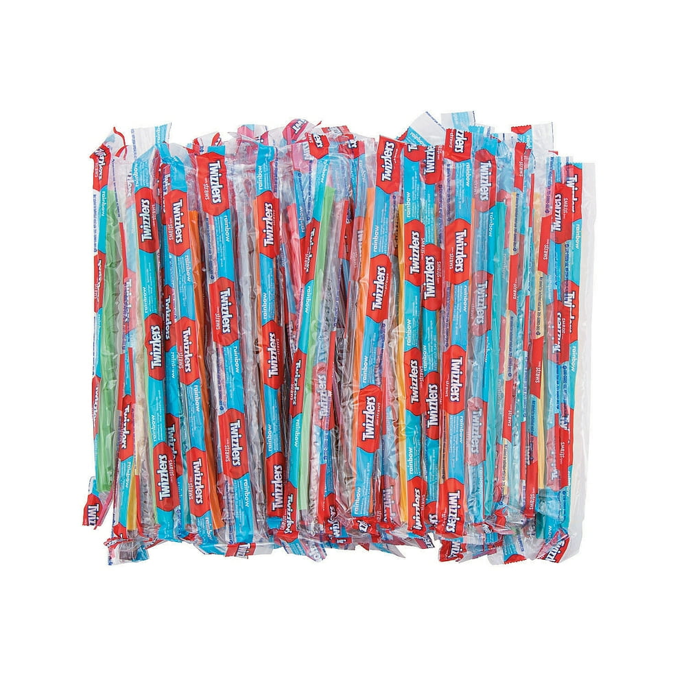 Twizzlers® Rainbow Candy Straws in Container Candy Soft & Chewy