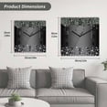 thumbnail image 5 of Black Grey Wooden Wall Clock Silent Non Ticking, Modern Abstract Diamond Luxury Gradient Square Wall Clocks Battery Operated, Decor Clock for Home Office, Living Room, Kitchen, 12 Inch, 5 of 9