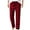 Red, variant on Men's Plaid Casual Pajama Pants Drawstring Lightweight Yoga Lounge Pants Soft Cotton Flannel Pajama Pants Straight Leg Pants with Pockets
