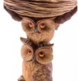 thumbnail image 3 of Carved Resin Owls Birdbath, 3 of 5
