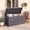 Gray, variant on ELLEGNT All-weather Deck Box, 100 Gallon Outdoor Storage Box with Lockable Lid, 2-in-1 Patio Bench and Storage Bin for Cushions, Garden Tools, Pool Accessories, Black