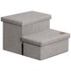 thumbnail image 1 of Escalera plegable para perros Love's cabin, 33 cm de alto, 2 peldaños, gris, 1 of 7