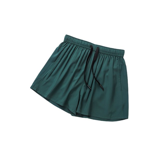 Txlixc, pantalones cortos deportivos para hombre, verano, Color sólido, cordón elástico en la cintura, bolsillos laterales, pantalones de cuarto de entrenamiento Txlixc Casual