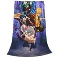 thumbnail image 4 of Demon Slayer Cartoon Printing Throw Blanket, All Seasons Flannel Fleece Blanket, Soft & Warm Plush Blankets for Couch Sofa Bed Camping Travel, 40"x30", 4 of 9