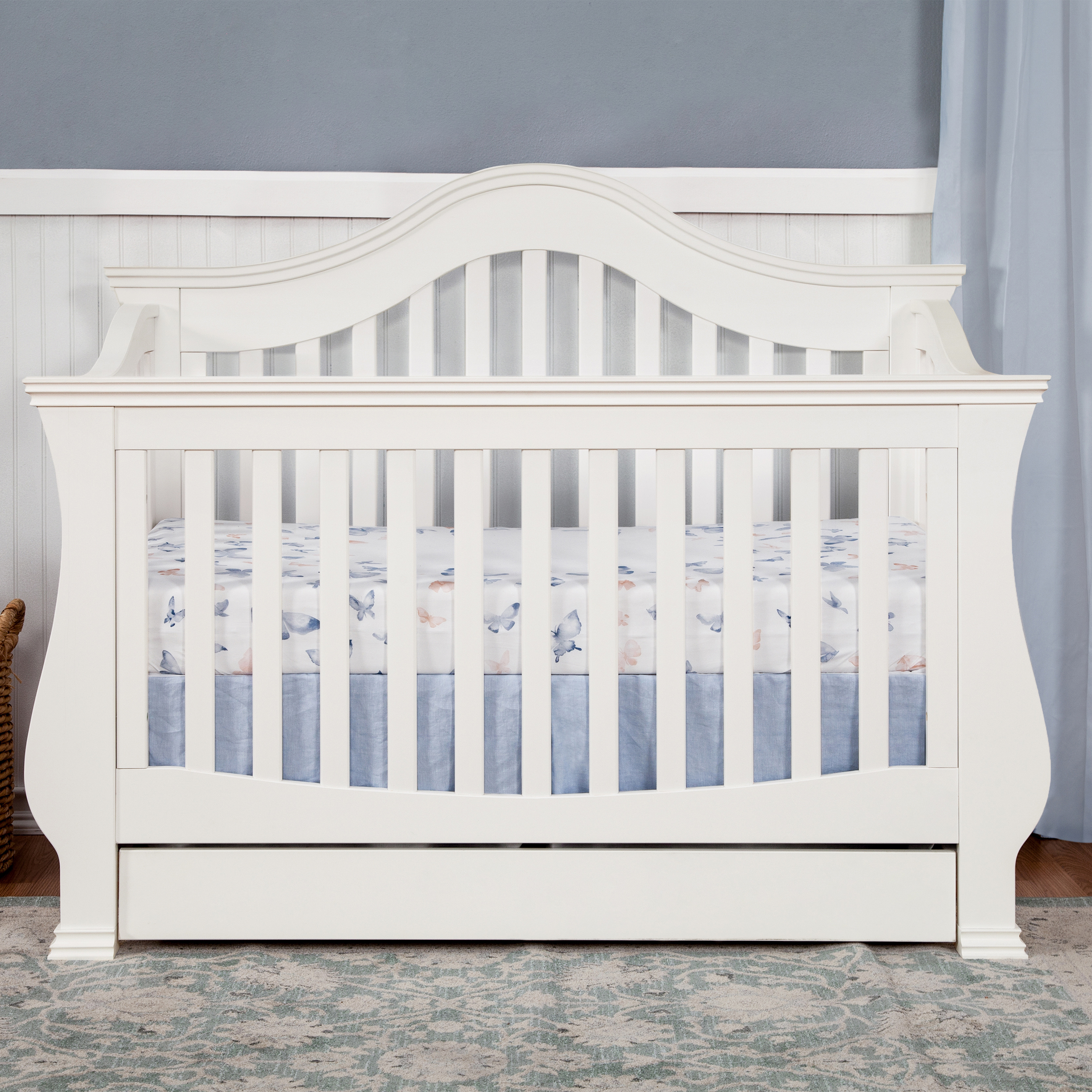Namesake Ashbury 4-in-1 Convertible Crib in Warm White - image 2 of 6